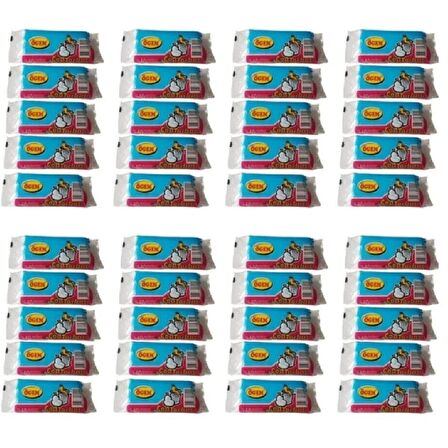 Ögem Küçük Boy Çöp Poşeti 40x50 Cm 40'lı Rulo 40 Paket Şeffaf