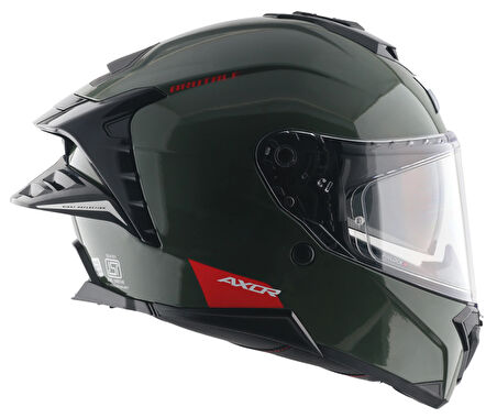Axor Brutale SC Kask Battle Green - Pinlock Dahil