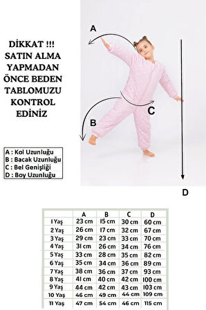 Kız Erkek Çocuk Kalın Elyaf Dolgulu Premium Kalite 2.5 Tog Desenli Uyku Tulumu