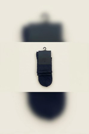 4'lü Paket Erkek Bambu Soket Tenis Çorap 41-45 Dikişsiz Burun Ribli Konç Düz Renk