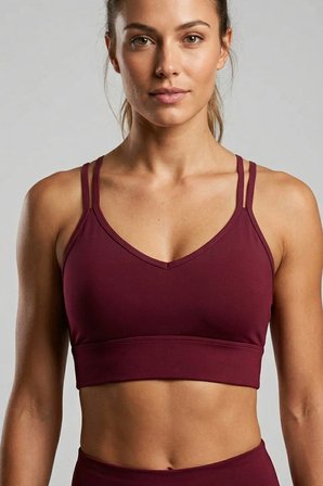 Çapraz İp Askılı Çıkarılabilir Pedli Sporcu Sütyeni Bralette