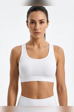 Kalın Askılı Çıkarılabilir Pedli Fitilli Pamuk Toparlayıcı Büstiyer Bralet Crop Atlet Siyah Beyaz Ten