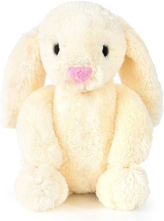 Peluş Tavşan Uyku Arkadaşı 45 cm, Uzun Kulaklı Yumuşak Bunny Plush, Çocuk ve Bebekler İçin Sarılmalık Tavşan Oyuncak