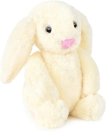Peluş Tavşan Uyku Arkadaşı 45 cm, Uzun Kulaklı Yumuşak Bunny Plush, Çocuk ve Bebekler İçin Sarılmalık Tavşan Oyuncak