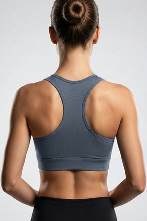 Kadın Ön Fermuarlı Pedli Toparlayıcı Destekli Sporcu Sütyeni Bralette
