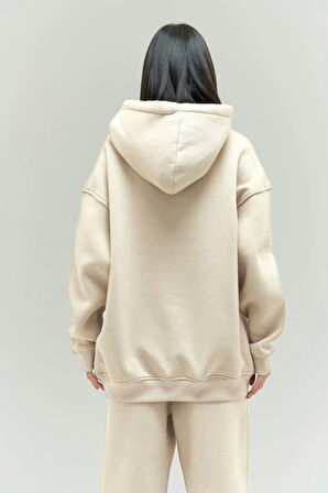 Unisex Oversize 3 İplik Şardonlu Eşofman Takımı – Kışlık