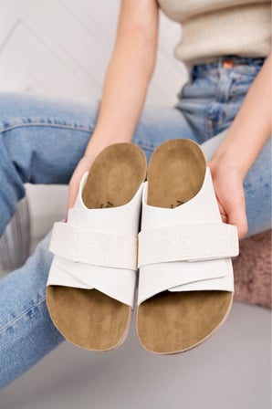 Olivia Esnek Ayarlanabilir Tek Cırtlı Anatomik Poli Comfort Cool Rahat Kadın Günlük Sandalet Terlik