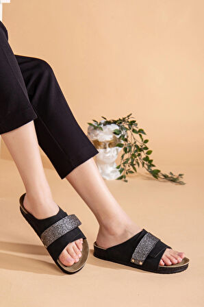 Kadın Comfort Esnek Ayarlanabilir Pırlanta Cırt Şık Anatomik Outdoor Rahat Günlük Sandalet Terlik