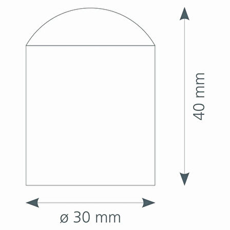 Canex Yer Kapı Tamponu Kauçuklu Yuvarlak (Paslanmaz)