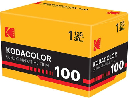 Kodak Kodacolor 100 35mm 135 Renkli Analog Film – ISO 100, 36 Pozlama, C-41 banyo, Gün ışığı 1928S