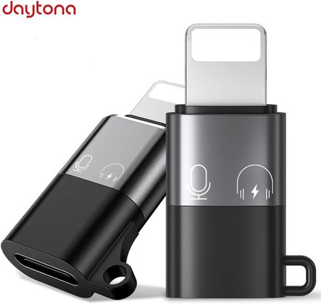 CL2 Lightning ≥ USB C Şarj Ve Data Aktarım Destekli Kulaklık Adaptörü Dönüştürücü, 2 Adet Aux Ses Adaptörü Konektörü Dongle/Lightning Erkek – Usb C Dişi