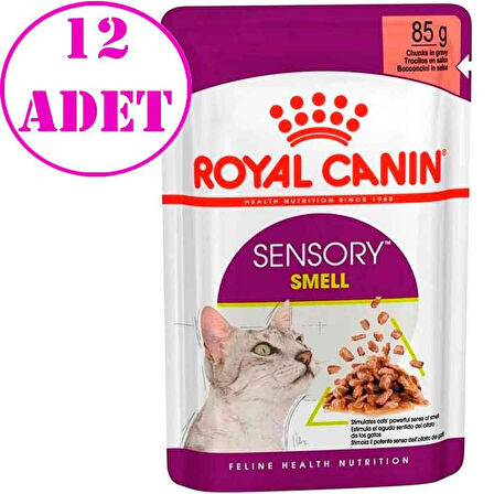 Royal Canin Sensory Smell Etli ve Balıklı Soslu Kedi Konservesi 85 Gr 12 AD