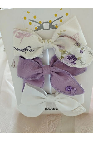 3'lü Set Fiyonk Toka - Çok Renkli - Organik & El Yapımı