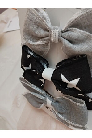 3'lü Set Fiyonk Toka - Çok Renkli - Organik & El Yapımı