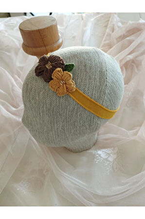 4'lü Set Örgü Motifli Saç Bandı - Çok Renkli - Organik & El Yapımı