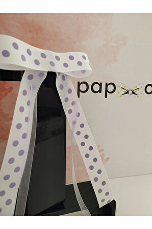 Fiyonk Kurdele Toka - Beyaz - Organik & El Yapımı