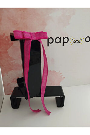 Fiyonk Kurdele Toka - Pembe - Organik & El Yapımı