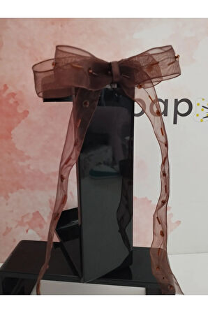 Fiyonk Tül Toka - Kahverengi - Organik & El Yapımı