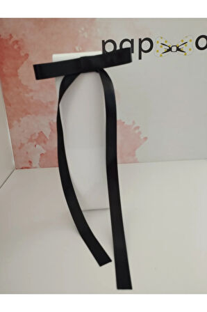 Fiyonk Kurdele Toka - Siyah - Organik & El Yapımı