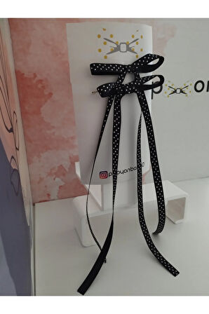 Fiyonk Kurdele Toka - Siyah - Organik & El Yapımı