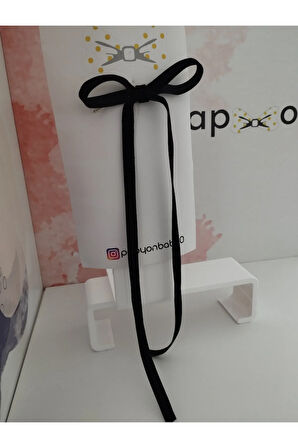 Fiyonk Kurdele Toka - Siyah - Organik & El Yapımı