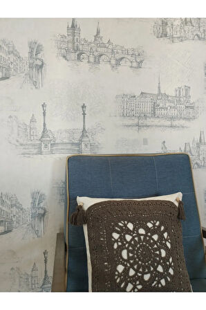 Örgü Motifli Yastık - Kahverengi - Organik & El Yapımı