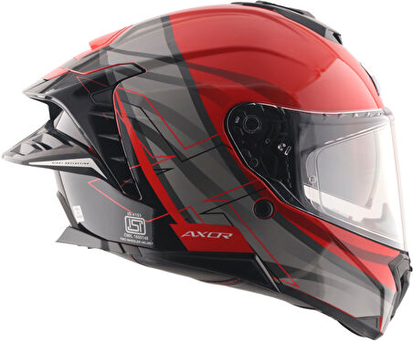 Brutale Surges Kask Black Red - Pinlock Dahil