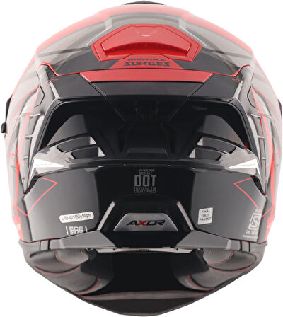 Brutale Surges Kask Black Red - Pinlock Dahil