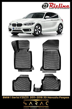 Rizline BMW 1 Serisi F20/21 2017 Model 3D Havuzlu Paspas