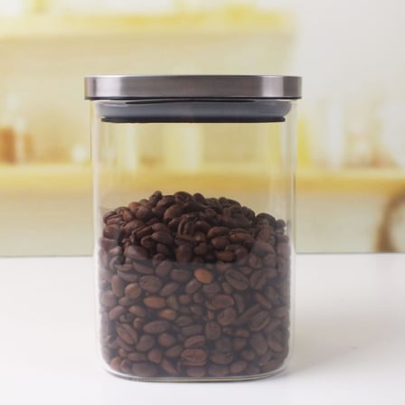 700ml Sızdırmaz Vakumlu Metal Kapaklı Borosilikat Cam Kavanoz – Hava Geçirmez &amp; Dayanıklı Gıda Saklama Kabı (10cm x 13cm)