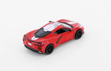 Kinsmart 1:36 Ölçek Corvette Stingray Çek Bırak Metal Araba 
