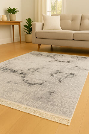 Ender 6213 Gri - Salon, Koridor (Yolluk), Mutfak, Antre, Yatak ve Oturma Odası Halısı