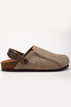 Kadın Mantar Taban Eva Kışlık Önü Kapalı Keçe Sabo Outdoor Günlük Rahat Ev Sandalet Flat Terlik