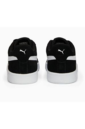Puma Erkek Siyah Beyaz Süet Smash 3.0 Sneaker Ayakkabı VO39098401 
