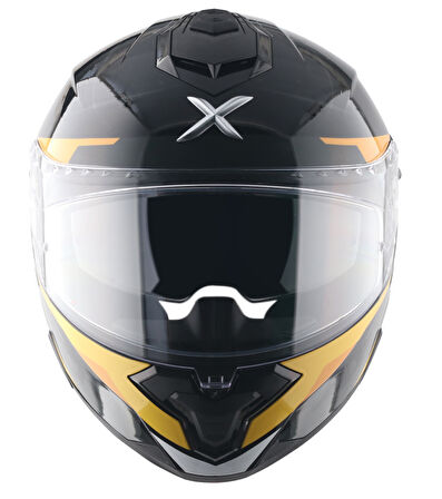 Brutale Kryptic Kask Black Yellow - Pinlock Dahil