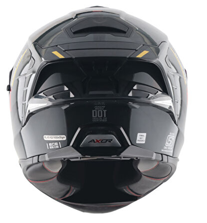 Brutale Kryptic Kask Black Yellow - Pinlock Dahil