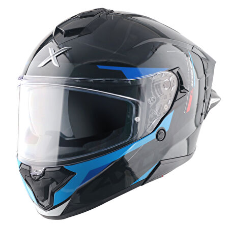 Brutale Kryptic Kask Black Blue - Pinlock Dahil