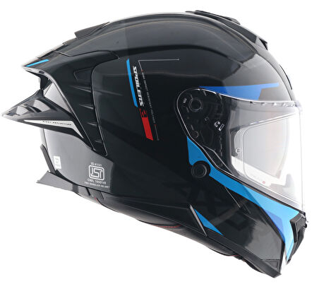 Brutale Kryptic Kask Black Blue - Pinlock Dahil