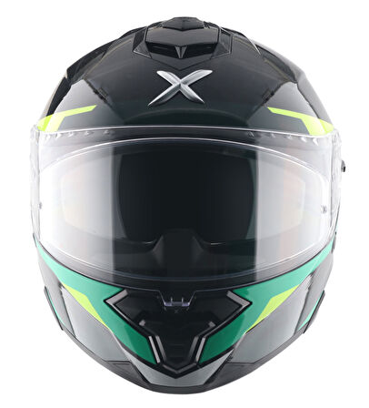 Brutale Kryptic Kask Black Green - Pinlock Dahil