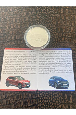 Togg Türkiye'nin Otomobili Girişimi Grubu Gümüş Hatıra Parası