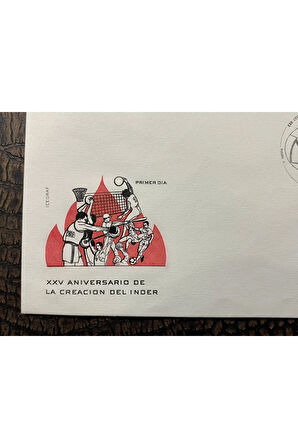 Cuba FDC / Küba İlk gün Zarfı IIV ANİVERSARİO DE LA CREACİON DEL İNDER