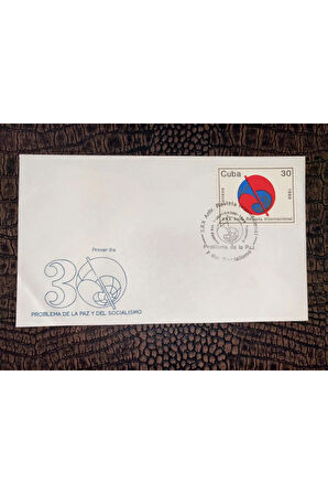 1988 CUBA FDC 30. AN. PROBLEMA DE LA PAZ Y DEL SOCİALİSMO