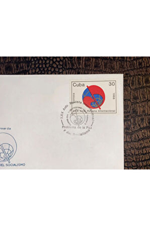 1988 CUBA FDC 30. AN. PROBLEMA DE LA PAZ Y DEL SOCİALİSMO
