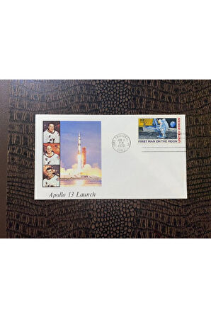 USA AMERİKA FDC 1970 APOLLO 13 LAUNCH İLK GÜN ZARFI