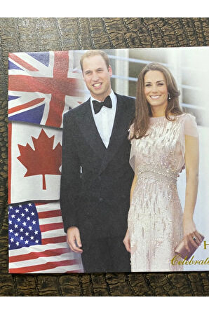 2011 İngiltere Kraliyet HRH THE DUKE & DUCHESS OF CAMBRİDGE Celebrating the Royal Tour to Canada an