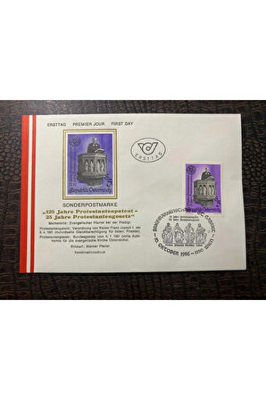 Österreich FDC AVUSTURYA 1986 Özel Pullu İlkgün Zarfı