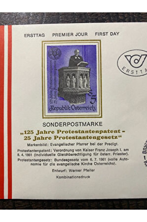 Österreich FDC AVUSTURYA 1986 Özel Pullu İlkgün Zarfı