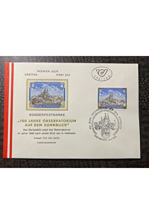 Österreich FDC AVUSTURYA 1986 özel Pullu İlkgün Zarfı