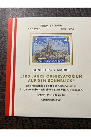 Österreich FDC AVUSTURYA 1986 özel Pullu İlkgün Zarfı