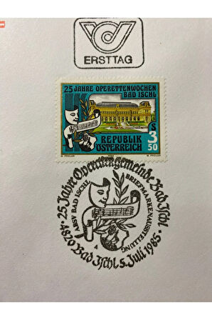 Österreich FDC AVUSTURYA 1985 Özel Pullu Özel Damgalı İlkgün Zarfı